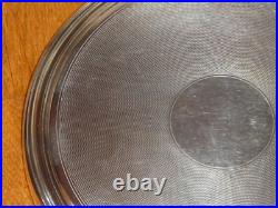 Dessous de plat CHRISTOFLE à fond guilloché en métal argenté modèle cléry superb