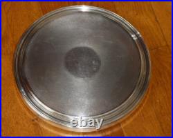 Dessous de plat CHRISTOFLE à fond guilloché en métal argenté modèle cléry superb