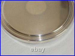 Dessous de plat CHRISTOFLE à fond guilloché en métal argenté modèle cléry superb