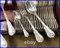 E. LEPERE ancienne ménagère 38 couverts en métal argenté Modèle FILET COQUILLE E. LEPERE ancienne ménagère 38 couverts en métal argenté Modèle FILET COQUILLE