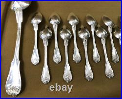 E. LEPERE ancienne ménagère 38 couverts en métal argenté Modèle FILET COQUILLE E. LEPERE ancienne ménagère 38 couverts en métal argenté Modèle FILET COQUILLE