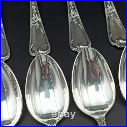 ERCUIS 12 CUILLÈRES DE TABLE EN MÉTAL ARGENTÉ Modèle DUBARRY / DU BARRY