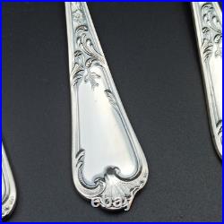 ERCUIS 12 CUILLÈRES DE TABLE EN MÉTAL ARGENTÉ Modèle DUBARRY / DU BARRY