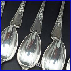 ERCUIS 12 CUILLÈRES DE TABLE EN MÉTAL ARGENTÉ Modèle DUBARRY / DU BARRY