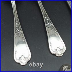 ERCUIS 12 CUILLÈRES DE TABLE EN MÉTAL ARGENTÉ Modèle DUBARRY / DU BARRY