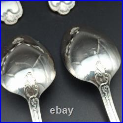 ERCUIS 12 CUILLÈRES DE TABLE EN MÉTAL ARGENTÉ Modèle DUBARRY / DU BARRY