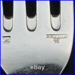 ERCUIS 12 FOURCHETTES DE TABLE EN MÉTAL ARGENTÉ Modèle DUBARRY / DU BARRY