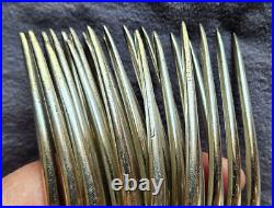 ERCUIS 6 couverts Fourchettes & Cuillères art nouveau métal argenté Modèle IRIS ERCUIS 6 couverts Fourchettes & Cuillères art nouveau métal argenté Modèle IRIS