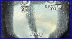 ERCUIS modèle CARTHAGE 8 fourchettes à gâteau, dessert ART DECO Métal argenté