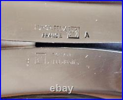 EUROP FELIX 1 Plat ovale + 1 plat rond en métal argenté modèle filets contouf