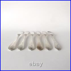 Ensemble de 6 couteaux à poissons Christofle en métal argenté, modèle Spatours