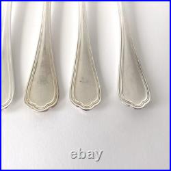 Ensemble de 6 couteaux à poissons Christofle en métal argenté, modèle Spatours