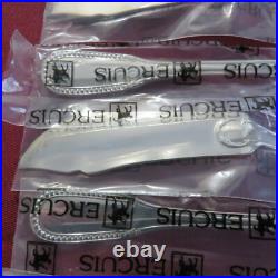 Ercuis 12 couteaux a poisson en métal argenté modèle perles sous blister