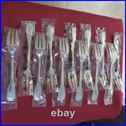 Ercuis 12 fourchettes a poisson en métal argenté modèle perles sous blister