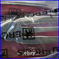 Ercuis 12 fourchettes a poisson en métal argenté modèle perles sous blister