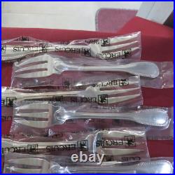 Ercuis 12 fourchettes a poisson en métal argenté modèle perles sous blister