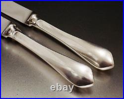 Ercuis Modele Citeaux 12 Grands Couteaux De Table En Metal Argente Vers 1970 Ercuis Modele Citeaux 12 Grands Couteaux De Table En Metal Argente Vers 1970