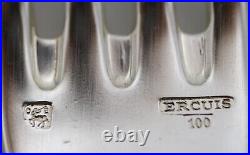 Ercuis modèle Sully 12 couverts de table 24 pièces, métal argenté excellent état