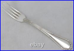 Ercuis modèle Trianon, Rubans, 12 fourchettes de table en métal argenté, 21 cm