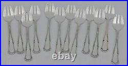 Ercuis modèle Valençay, 12 fourchettes à huitres, excellent état, métal argenté