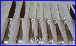 FELIX FRERES Coffret 12 Couteaux de table métal argenté modèle Baguette Fidelio FELIX FRERES Coffret 12 Couteaux de table métal argenté modèle Baguette Fidelio