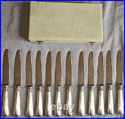 FéLIX FRèRES Coffret 12 Couteaux de table métal argenté modèle Baguette Fidelio