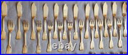 Félix Frères Partie de ménagère 115 pièces métal argenté modèle uniplat / cluny