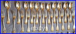 Félix Frères Partie de ménagère 115 pièces métal argenté modèle uniplat / cluny