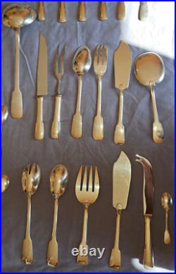 Félix Frères Partie de ménagère 115 pièces métal argenté modèle uniplat / cluny