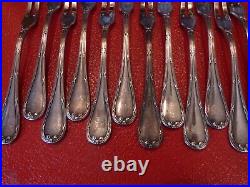 Fourchettes à Escargots Christofle Modèle Rubans Argent Plaqué Silver