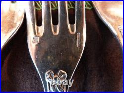 Fourchettes de Table Christofle Modèle Rubans Argent Plaqué Silver Silber