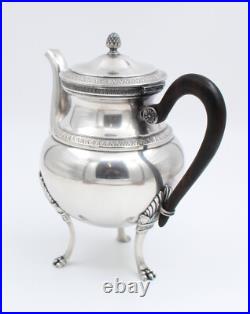 GALLIA pour CHRISTOFLE THEIERE VERSEUSE EN METAL ARGENTE MODELE MALMAISON