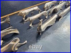 Gallia 12 Porte Couteaux Animaux Metal Argente Art Deco Modele De Sandoz