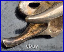 Gallia 12 Porte Couteaux Animaux Metal Argente Art Deco Modele De Sandoz