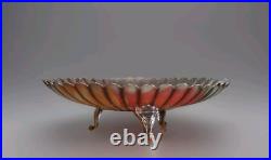 Gallia (avant Christofle) rare modèle coupe rose de Noel art nouveau de 1898