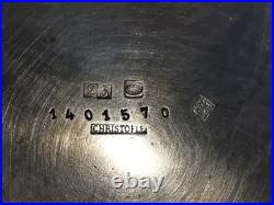 Gallia (avant Christofle) rare modèle coupe rose de Noel art nouveau de 1898