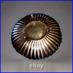 Gallia (avant Christofle) rare modèle coupe rose de Noel art nouveau de 1898