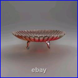 Gallia (avant Christofle) rare modèle coupe rose de Noel art nouveau de 1898