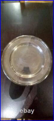 Grand Plat Christofle Métal Argenté Modèle Rubans Croisés