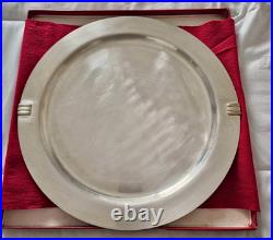 Grand Plateau de Service en Métal argenté, CARTIER-Modèle MUST TRINITY, 1990