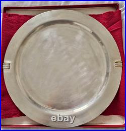 Grand Plateau de Service en Métal argenté, CARTIER-Modèle MUST TRINITY, 1990