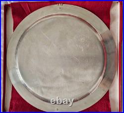 Grand Plateau de Service en Métal argenté, CARTIER-Modèle MUST TRINITY, 1990