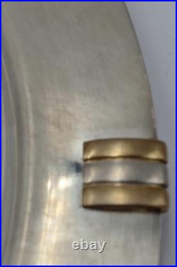 Grand Plateau de Service en Métal argenté, CARTIER-Modèle MUST TRINITY, 1990