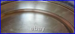 Grand plat ovale métal argenté GALLIA production CHRISTOFLE Modèle PERLES