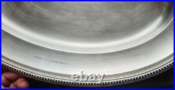 Grand plat ovale métal argenté GALLIA production CHRISTOFLE Modèle PERLES