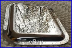 Joli plateau en métal argenté Christofle France modèle Malmaison