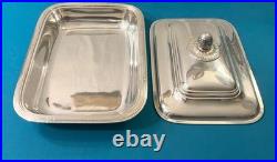 Légumier CHRISTOFLE modèle RUBANS CROISES métal argenté plat service table