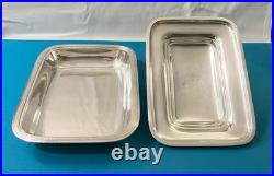 Légumier CHRISTOFLE modèle RUBANS CROISES métal argenté plat service table