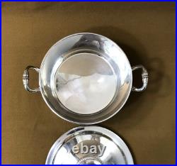 Légumier couvert CHRISTOFLE modèle MALMAISON BEAUHARNAIS métal argenté Table