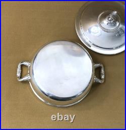 Légumier couvert CHRISTOFLE modèle MALMAISON BEAUHARNAIS métal argenté Table